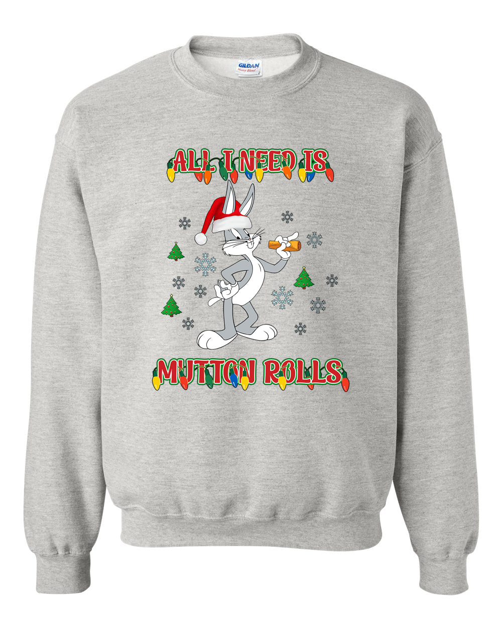 Mutton Rolls Christmas Crewneck Sweatshirt