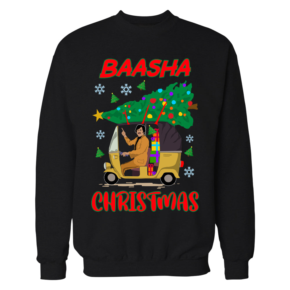 Baasha Christmas Crewneck Sweatshirt (Rajinikanth)