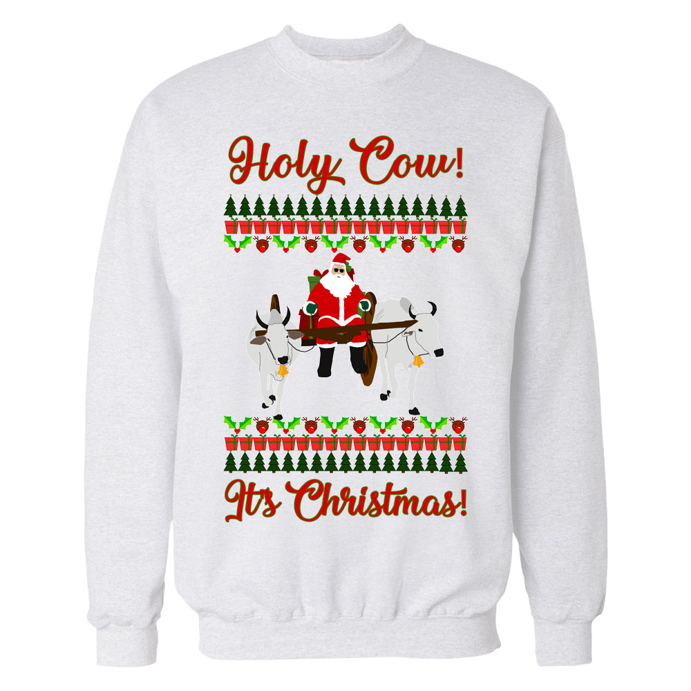 Holy Cow! It's Christmas! Crewneck Sweatshirt