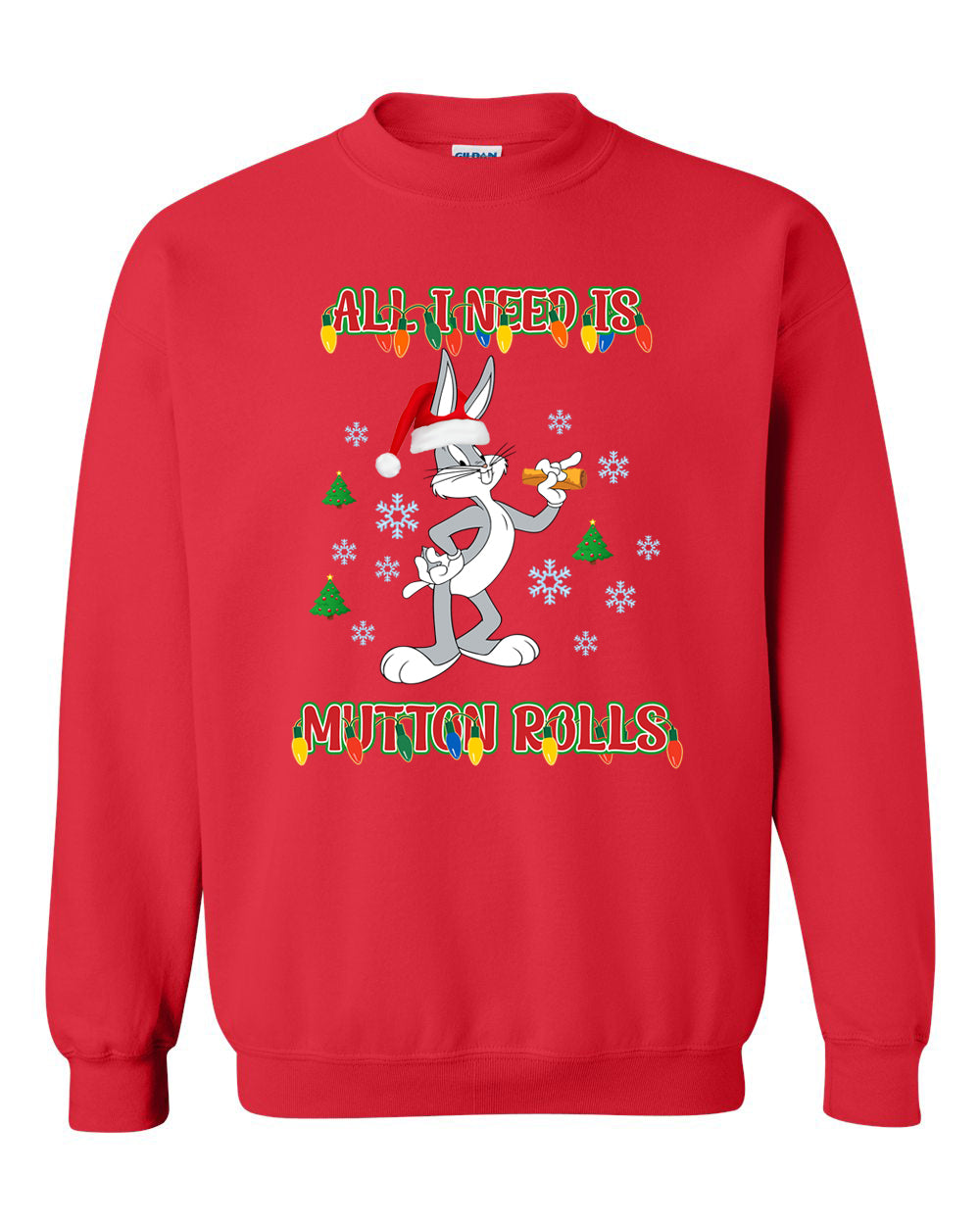 Mutton Rolls Christmas Crewneck Sweatshirt