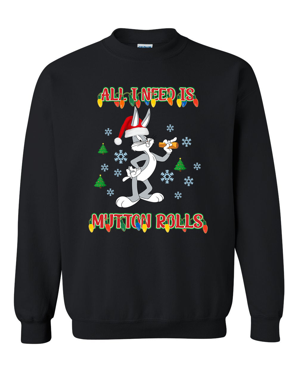 Mutton Rolls Christmas Crewneck Sweatshirt