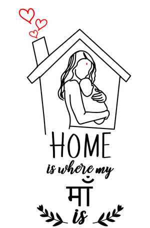 Mother's day Gift- Home Is Where My Amma Is Mug and Tote Bag