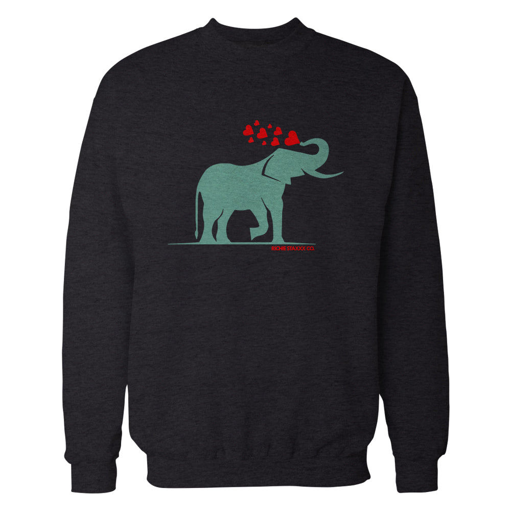 Elephant Love Crewneck Sweatshirt