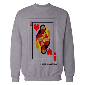 Queen of Hearts Crewneck Sweatshirt