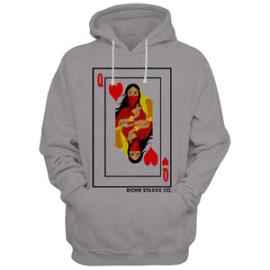 Queen of Hearts Pullover Hoodie