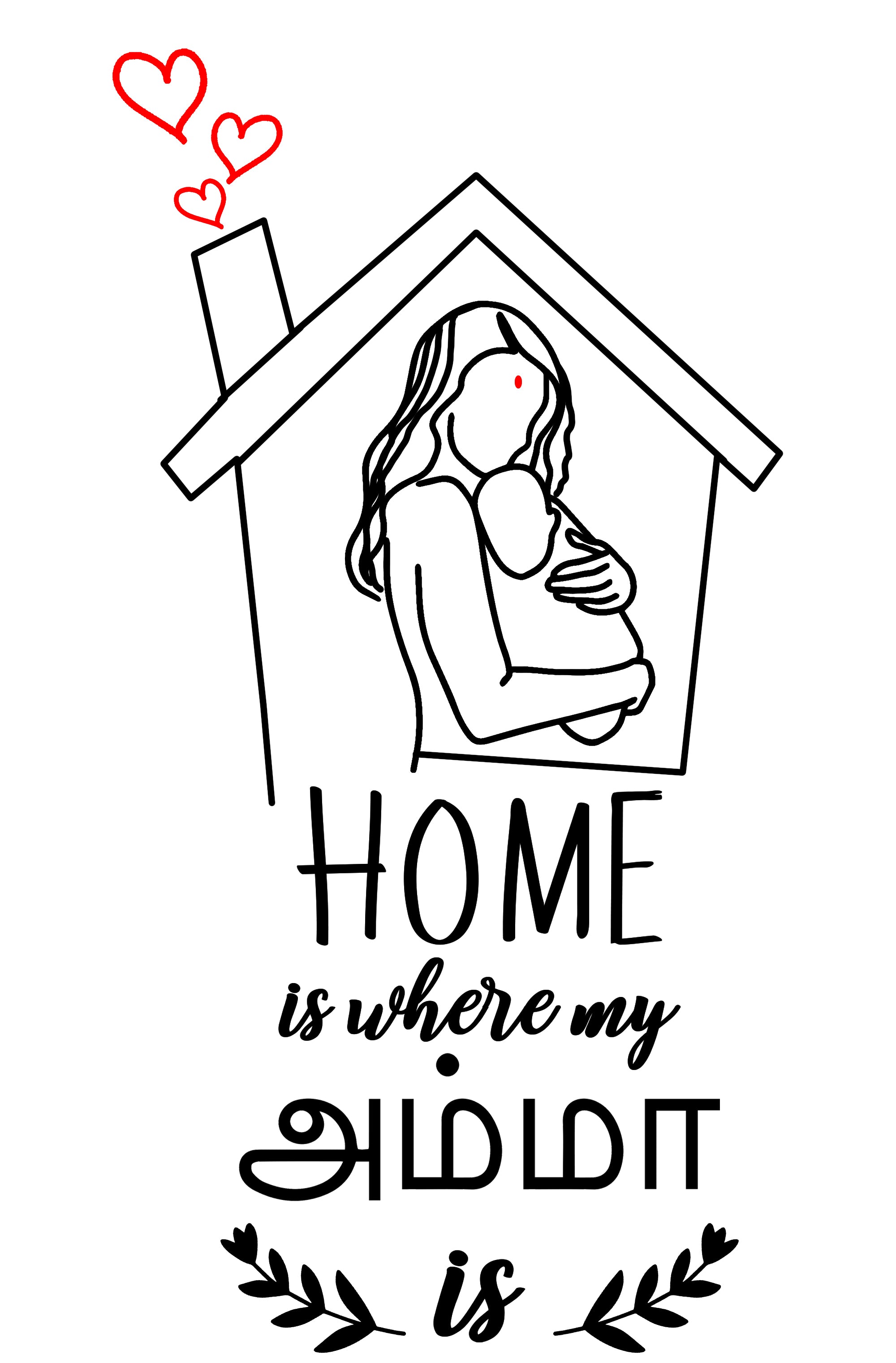 Mother's day Gift- Home Is Where My Amma Is Mug and Tote Bag