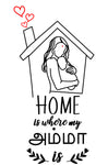 Mother's day Gift- Home Is Where My Amma Is Mug and Tote Bag