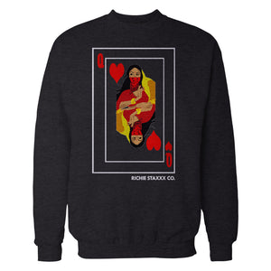 Queen of Hearts Crewneck Sweatshirt