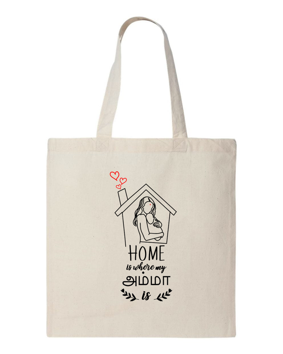 Mother's day Gift- Home Is Where My Amma Is Mug and Tote Bag