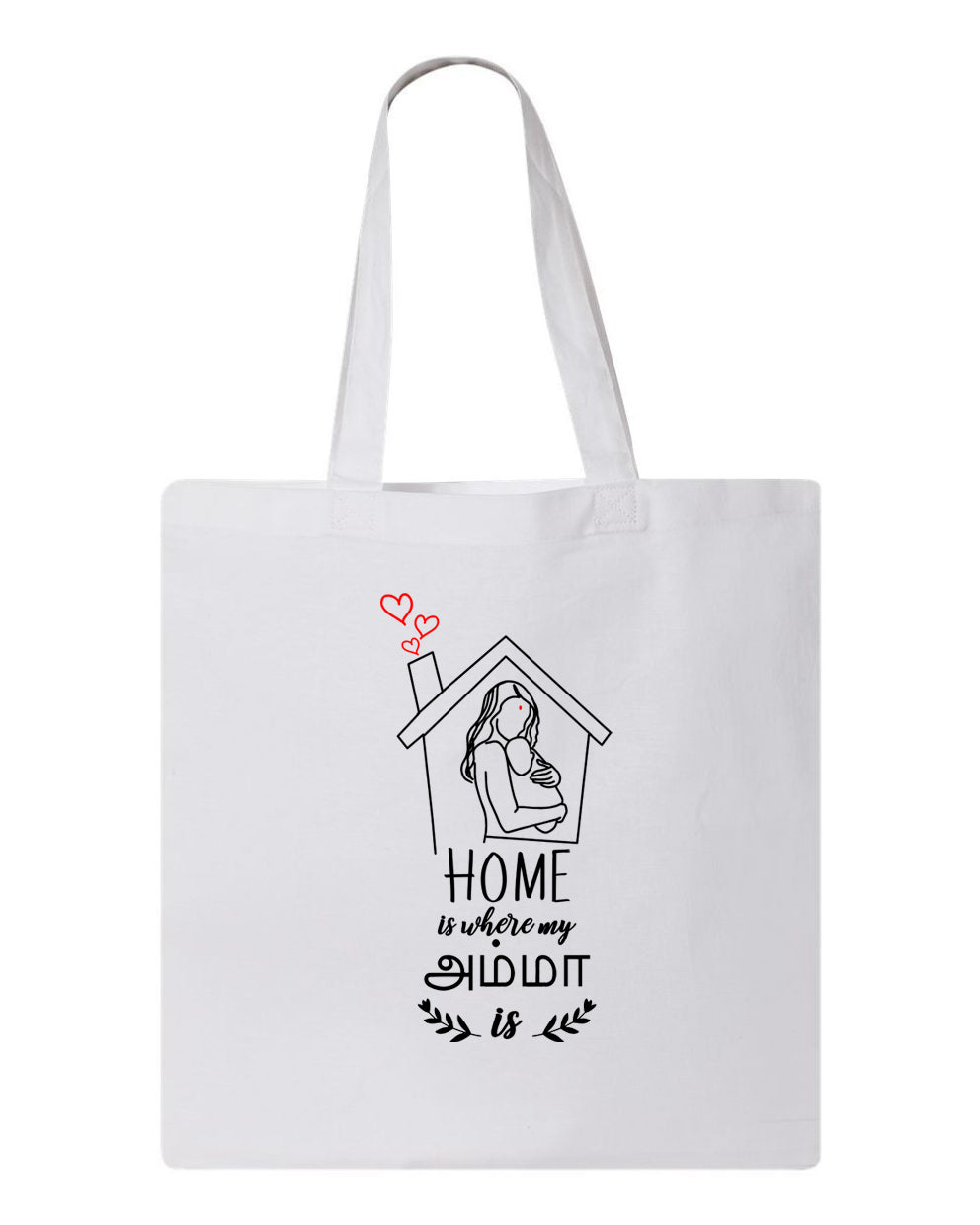 Mother's day Gift- Home Is Where My Amma Is Mug and Tote Bag