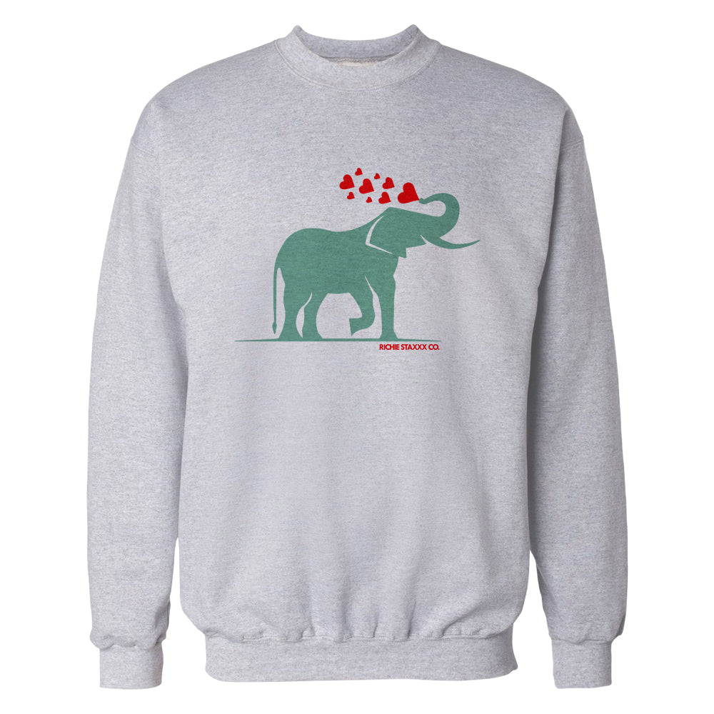 Elephant Love Crewneck Sweatshirt